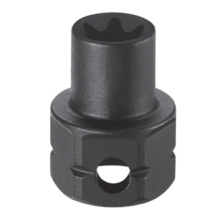 HEX SHAPE STUBBY STAR IMPACT SOCKET:(CR-MO)