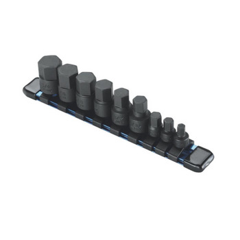 1/4" & 3/8"DR. 六角超短起子套筒9件組（SAE）